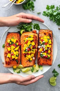 Salmon with Mango Salsa