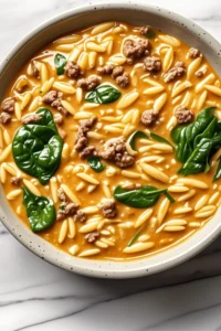 Hamburger Orzo Soup