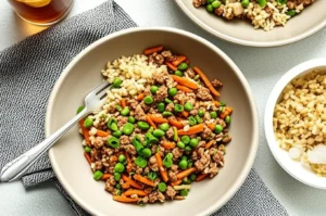 Ground Turkey Teriyaki Rice Bowl