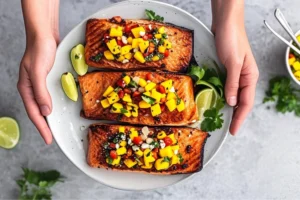 Salmon with Mango Salsa