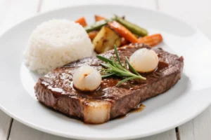 Lychee-Glazed Steak