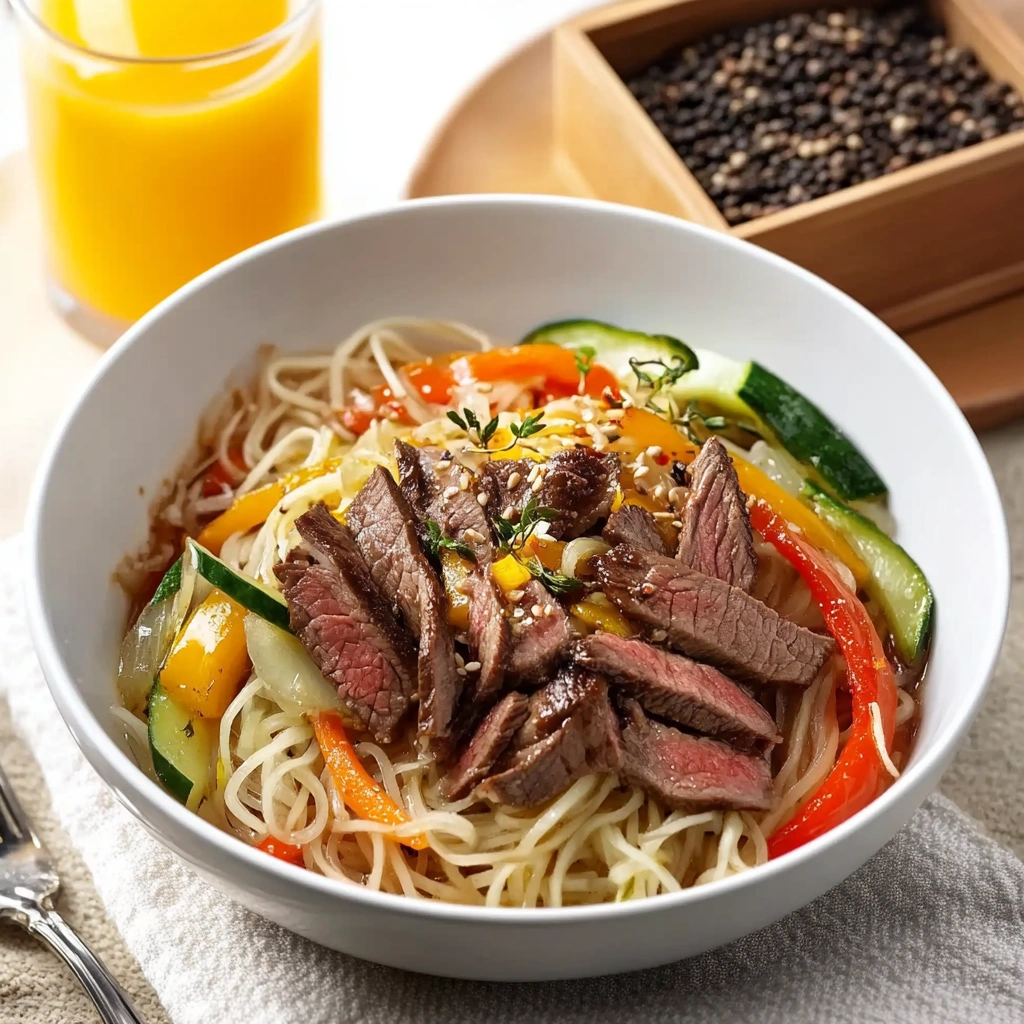 Asian Noodle & Beef Salad