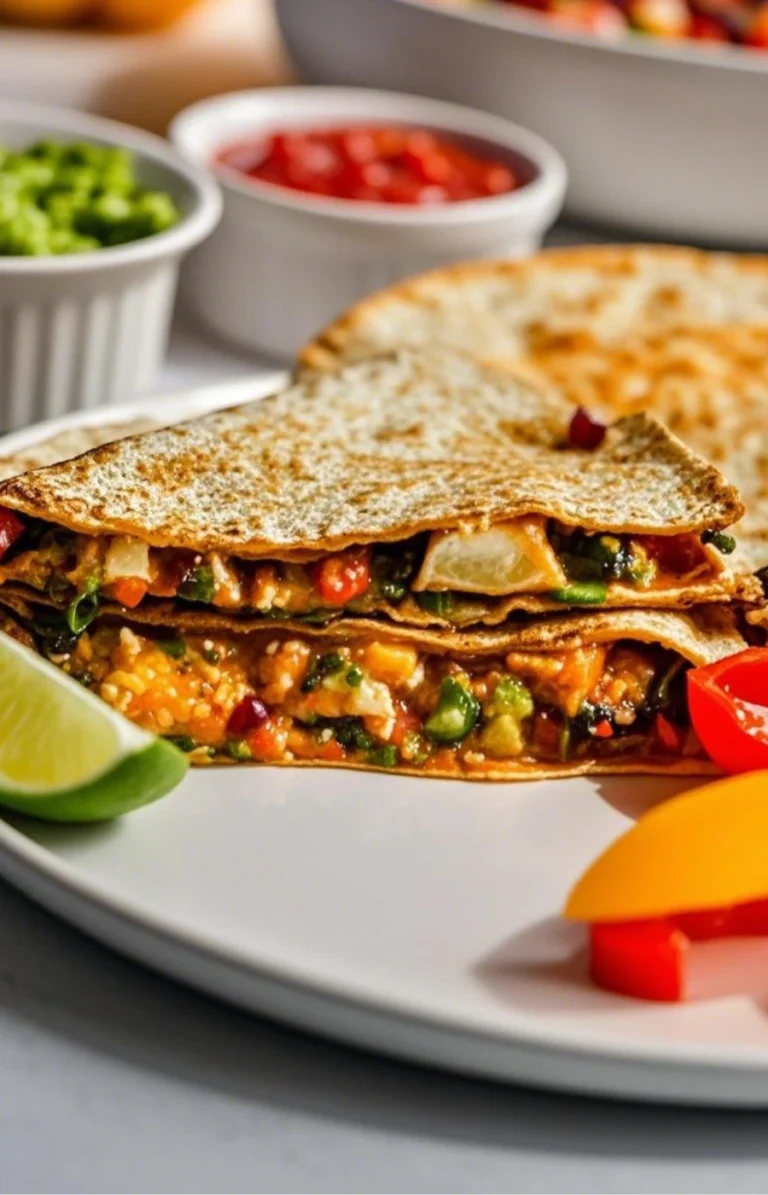 BBQ Chicken and Black Bean Quesadilla
