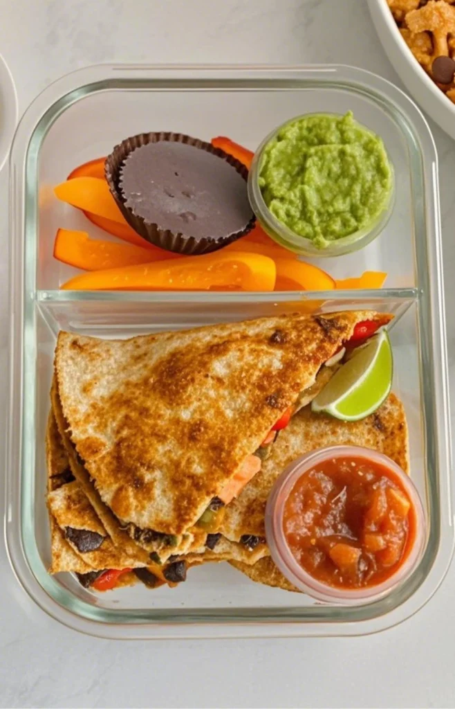 BBQ Chicken and Black Bean Quesadilla