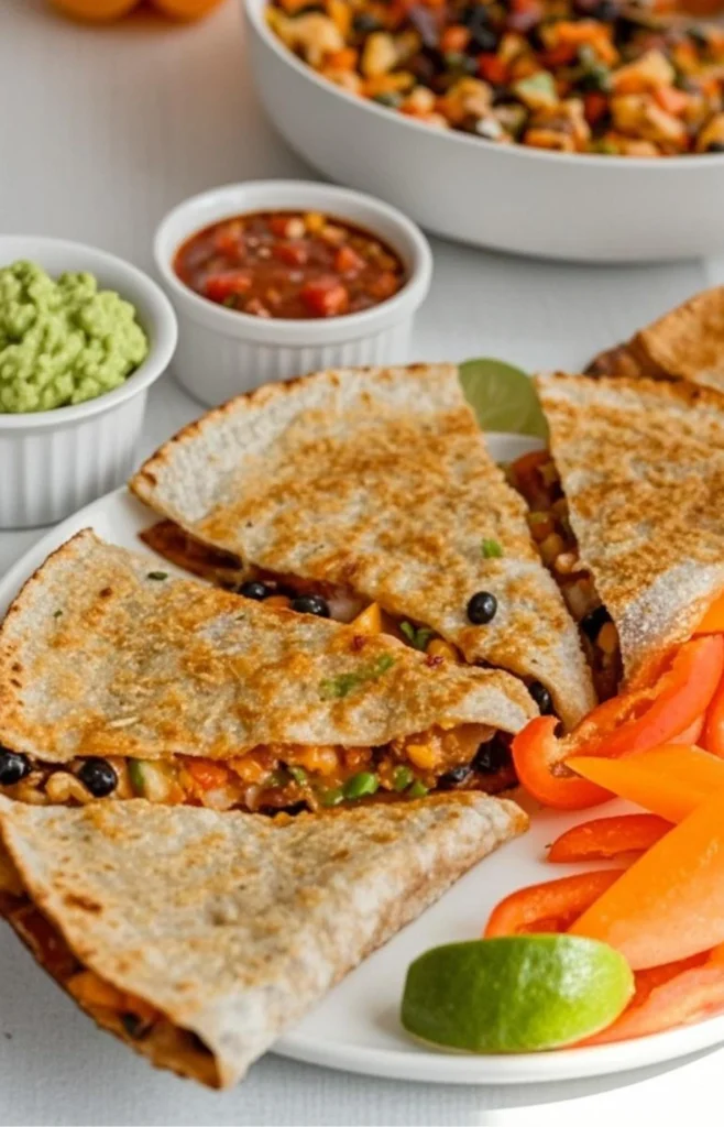 BBQ Chicken and Black Bean Quesadilla