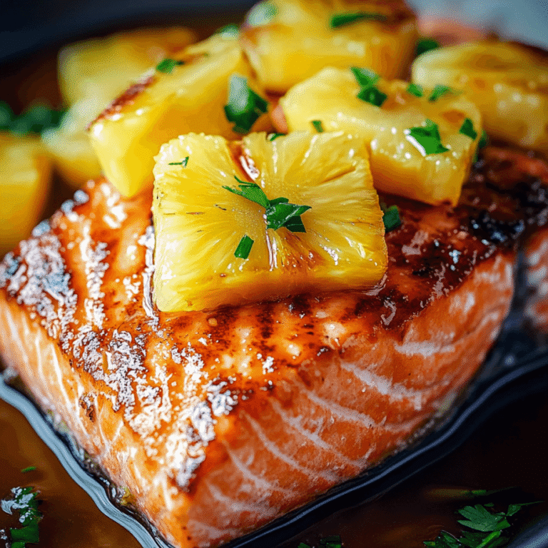 Baked Pineapple Salmon