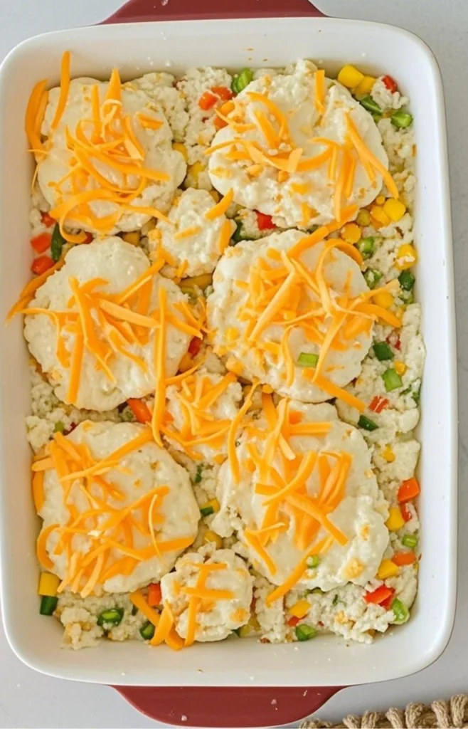 Biscuit Chicken Pot Pie Casserole