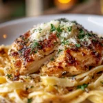 Garlic Butter Steak Tips with Cheesy Rigatoni