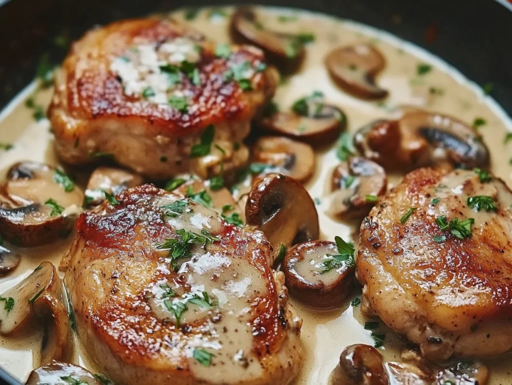Chicken Marsala Over White Rice