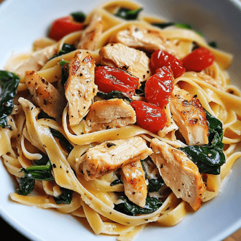 Creamy Chicken and Spinach Pasta