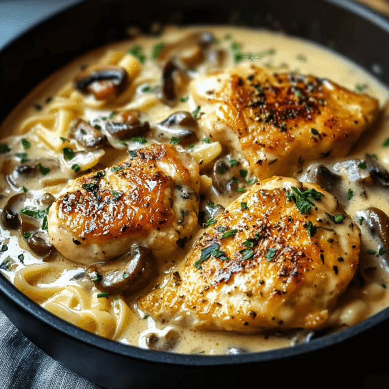 Creamy Mushroom Asiago Chicken