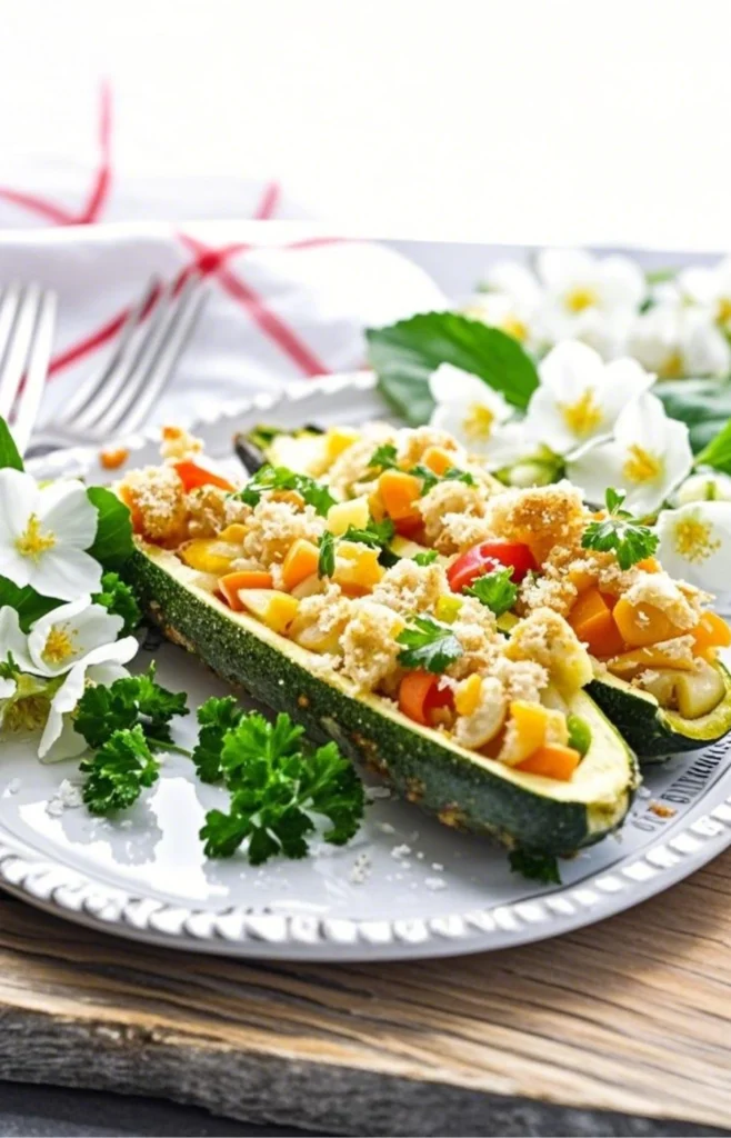 Easy Stuffed Zucchini Boats