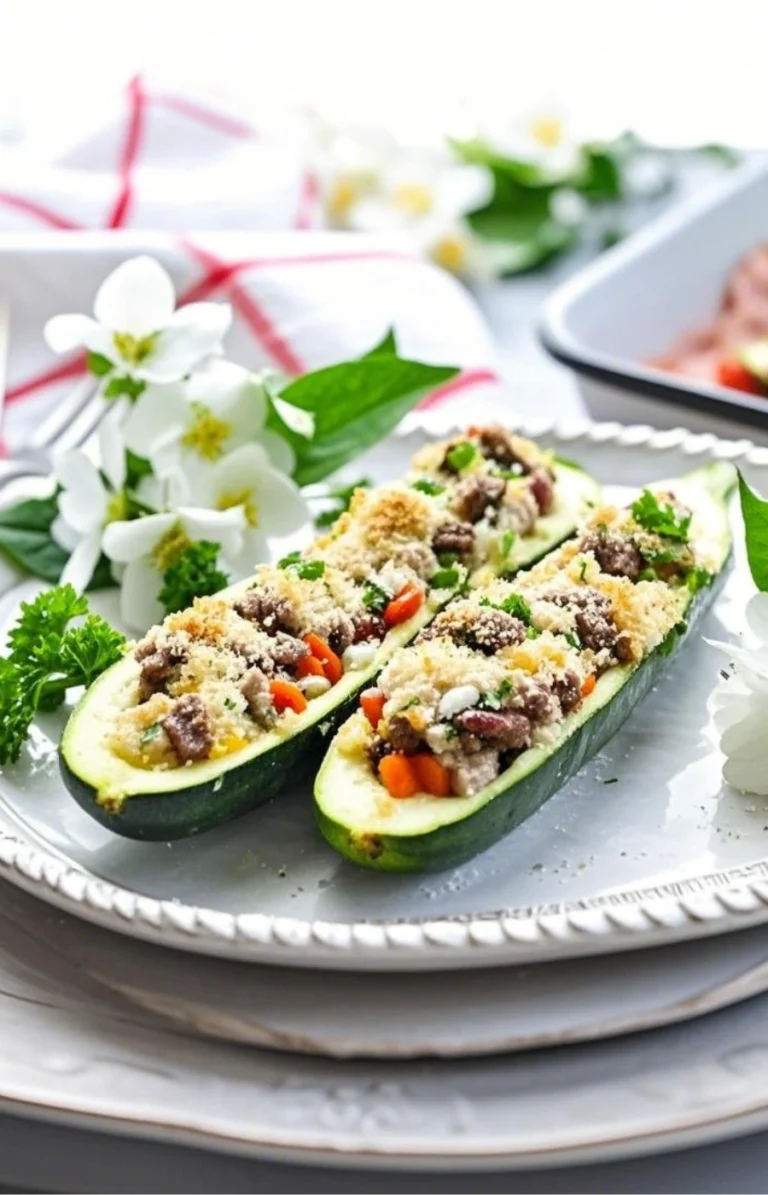 Easy Stuffed Zucchini Boats