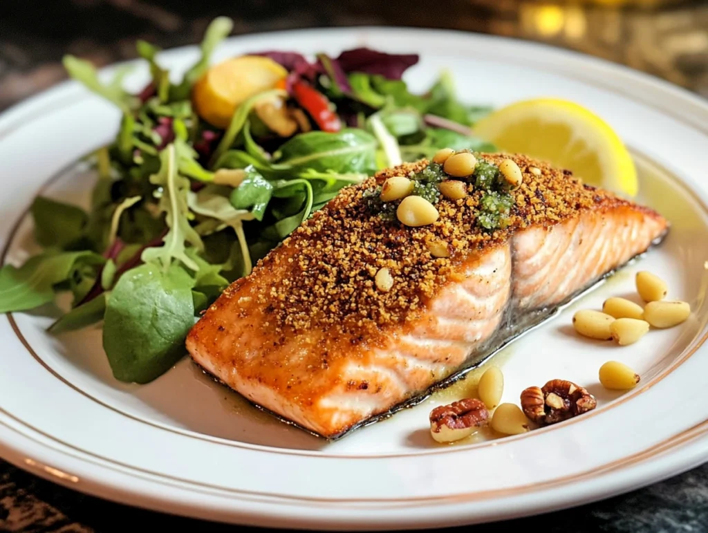 Elegant Pistachio-Crusted Salmon