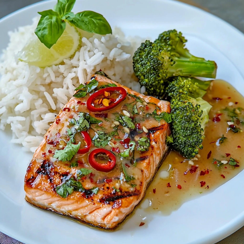 Fast Salmon with a Ginger Glaze