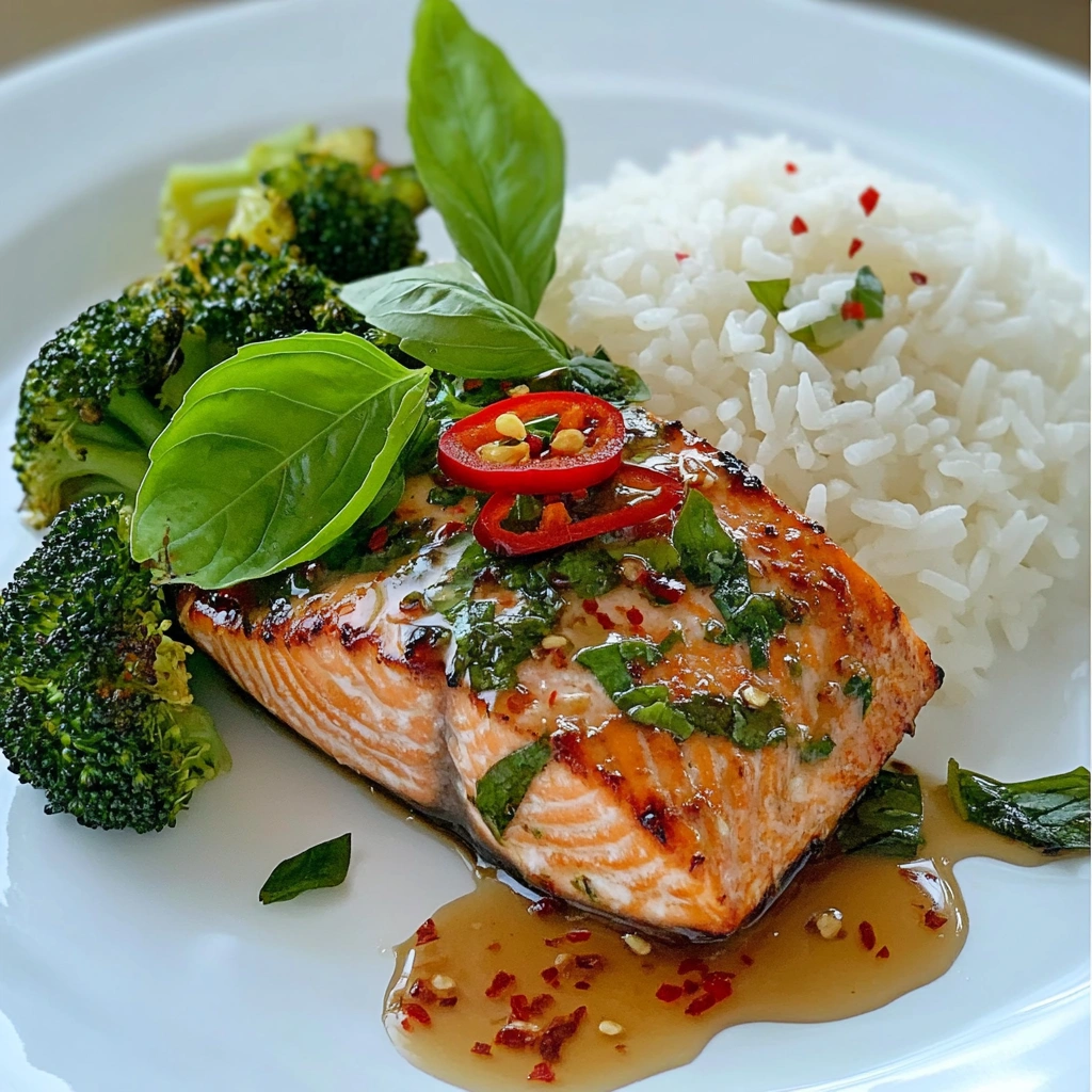 Fast Salmon with a Ginger Glaze
