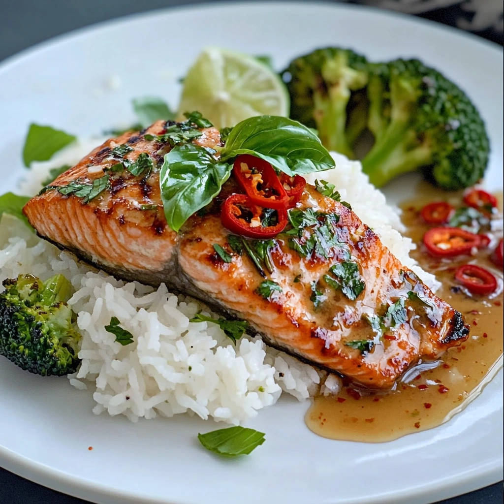 Fast Salmon with a Ginger Glaze