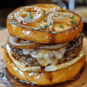 French Onion Soup Burgers
