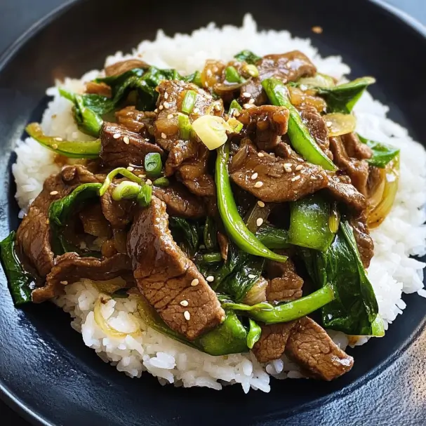 Garlic Ginger Steak Stir Fry