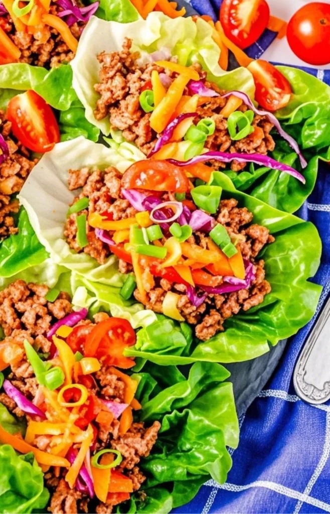Ground Beef Lettuce Wraps