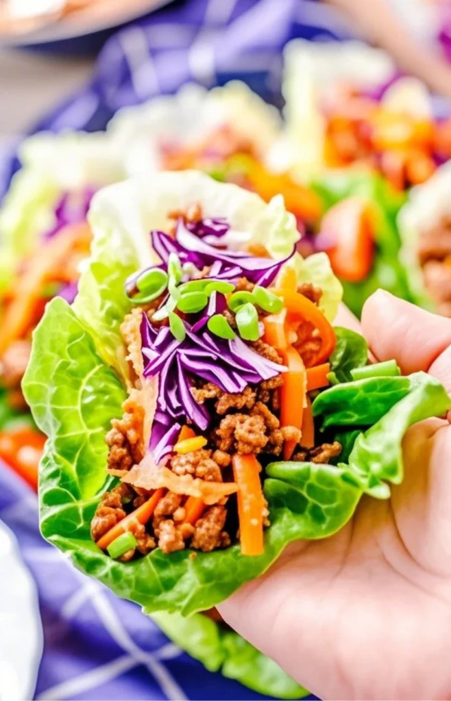 Ground Beef Lettuce Wraps