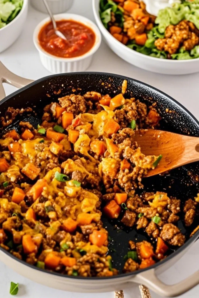 Ground Turkey Sweet Potato Skillet