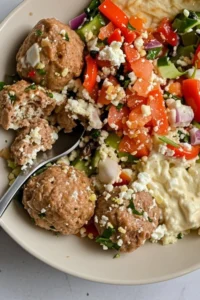 Healthy Turkey Feta Meatballs