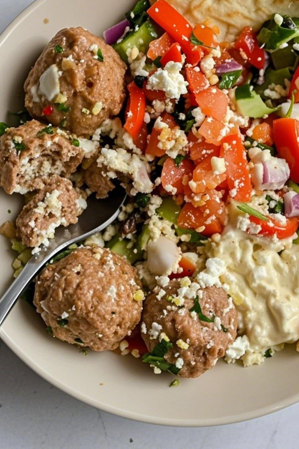 Healthy Turkey Feta Meatballs