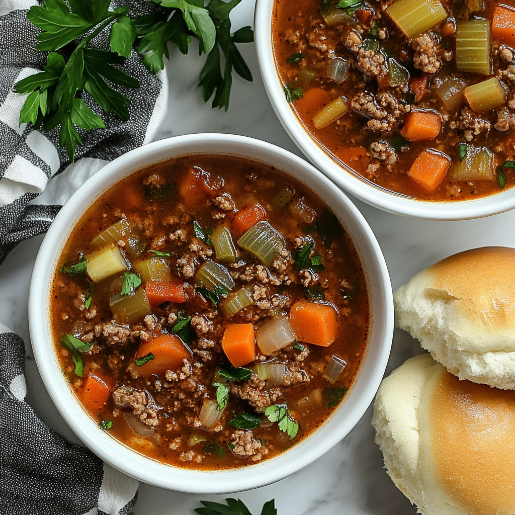 Italian Veggie Beef Soup