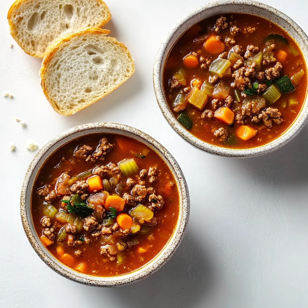 Italian Veggie Beef Soup