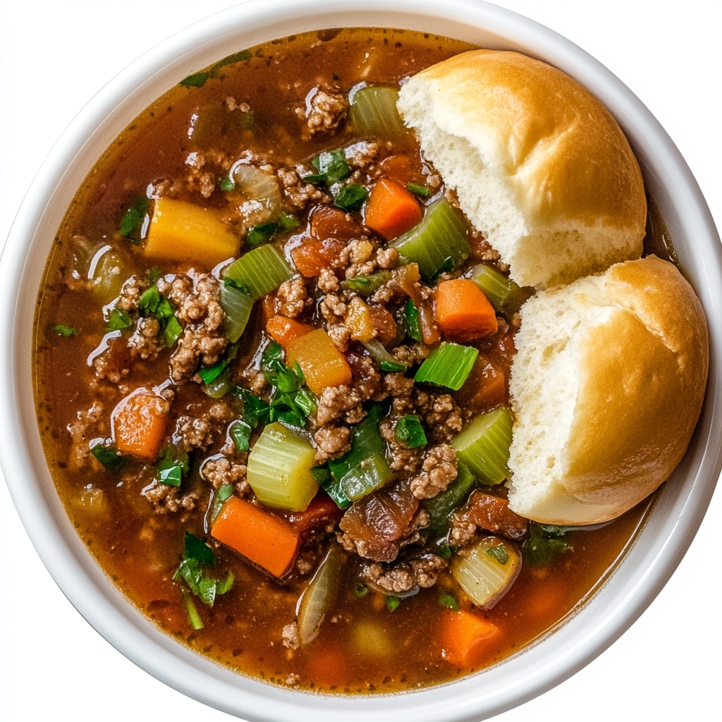 Italian Veggie Beef Soup