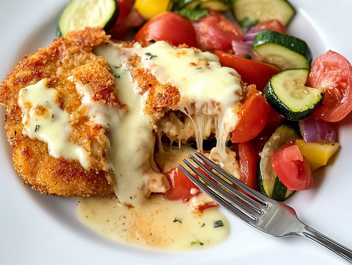 Keto Open-Faced Chicken Cordon Bleu