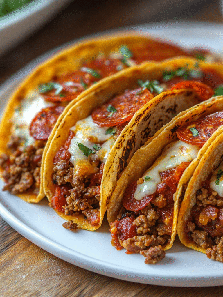 Meat Lovers Pizza Tacos