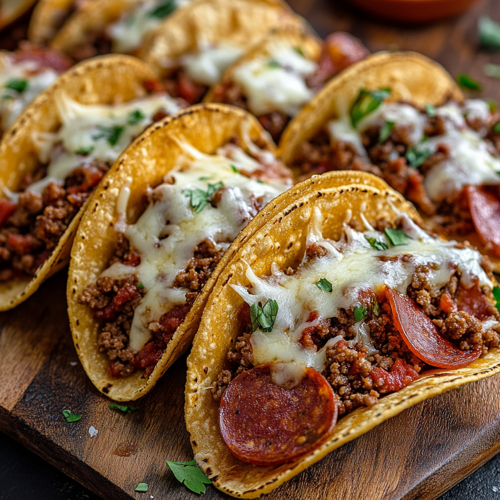 Meat Lovers Pizza Tacos