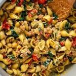 Delicious One Pan Chicken Thighs and Pesto Rice Recipe