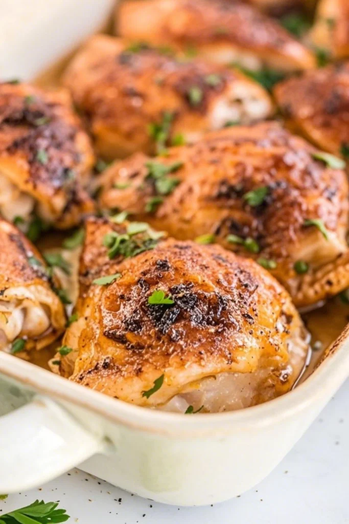 Oven Baked Chicken Thighs
