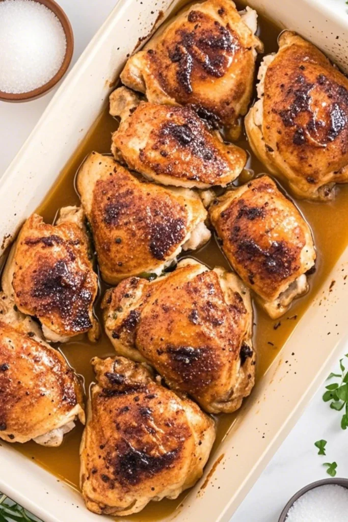 Oven Baked Chicken Thighs