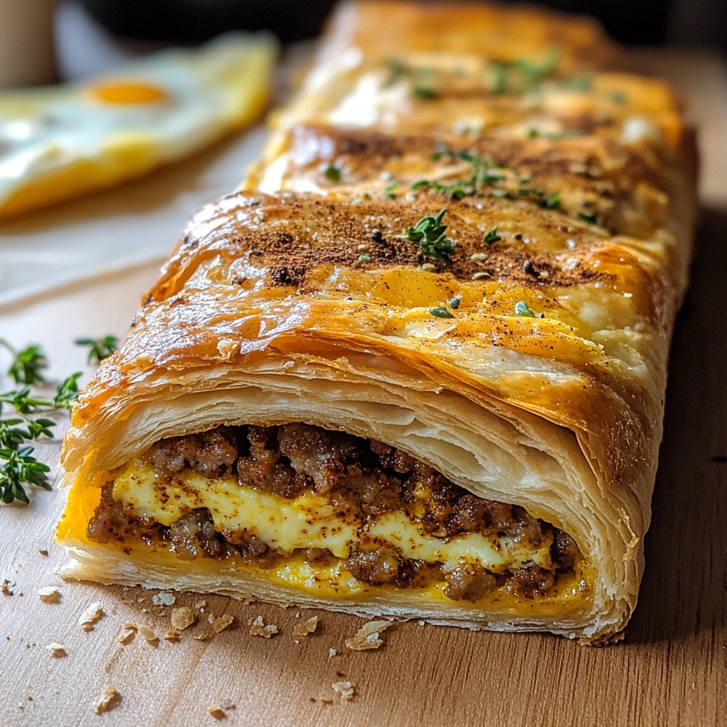 Sausage Egg and Cheese Roll-Ups