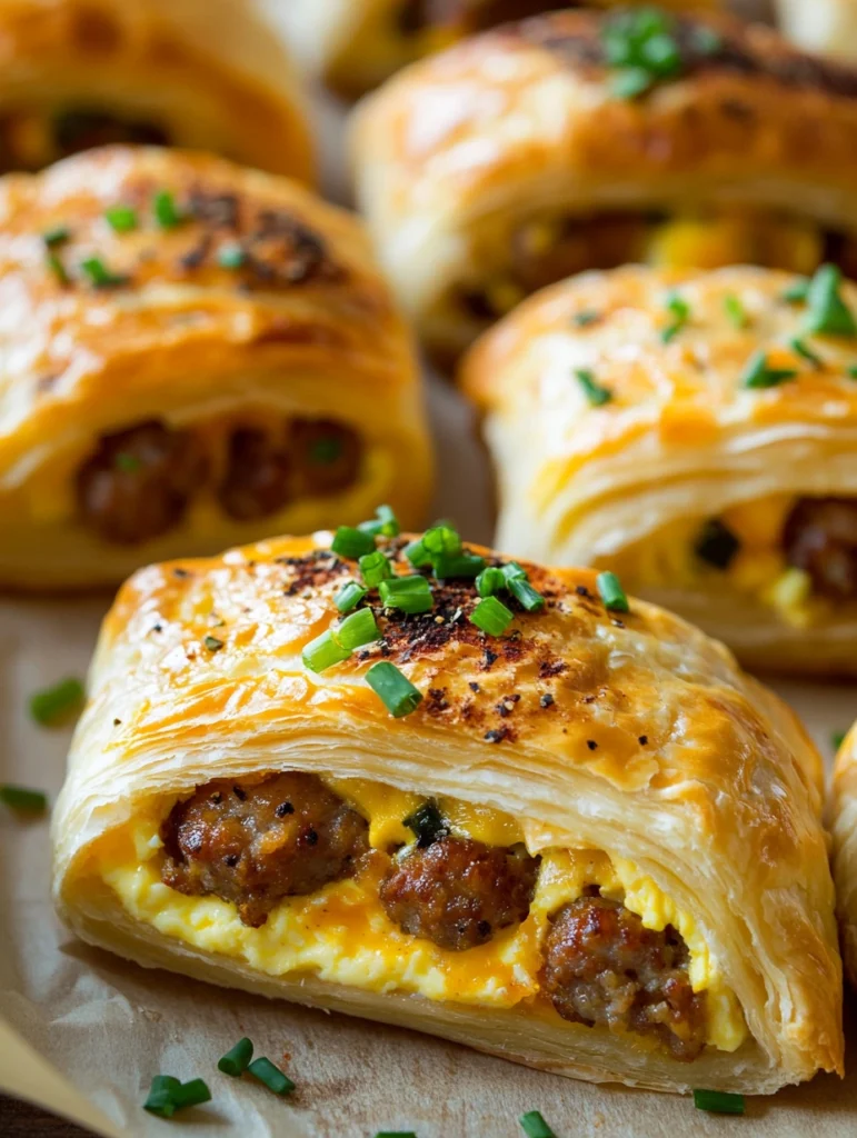 Sausage Egg and Cheese Roll-Ups