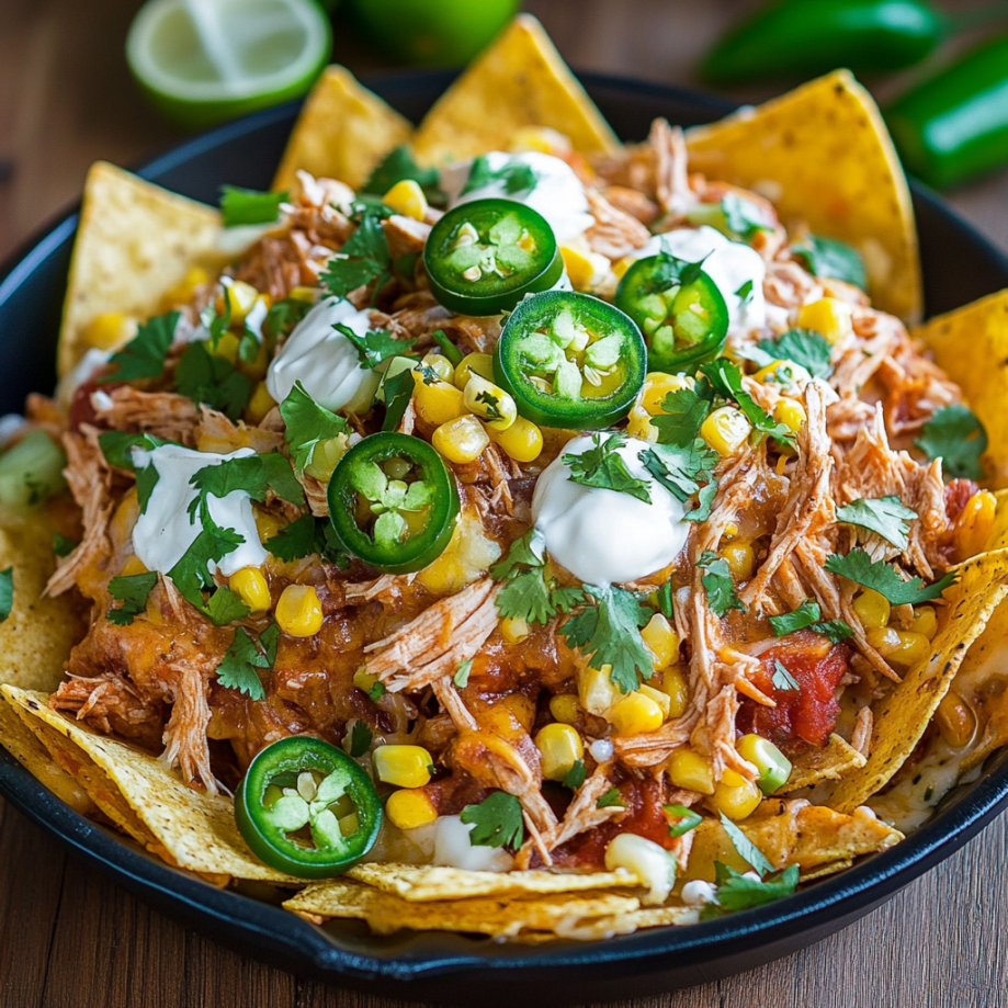 Slow-cooker Chicken Nachos