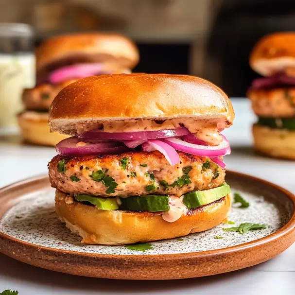 Spiced Salmon Burgers