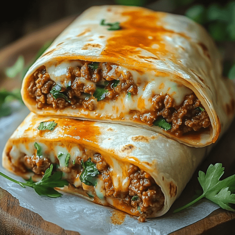 Stuffed Ground Beef Burritos
