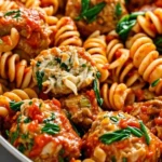 Delicious Healthy Turkey Feta Meatballs with Greek Flavors