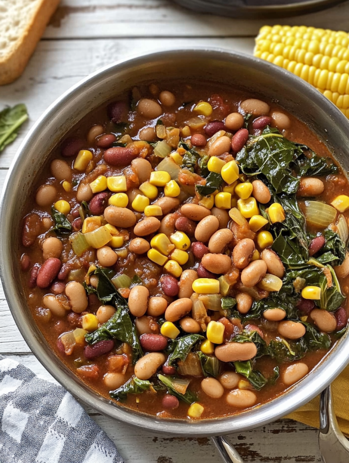 BBQ Beans and Greens
