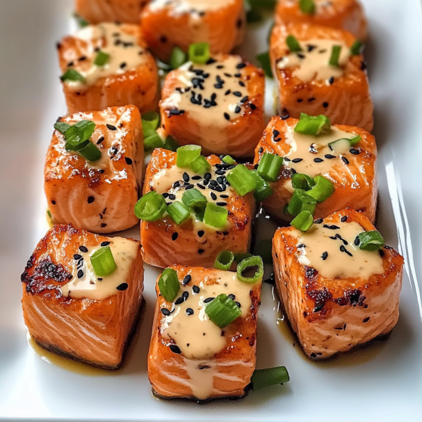 Easy Bang Bang Salmon Bites