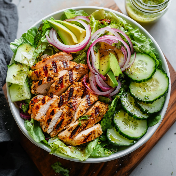 Easy Grilled Chicken and Avocado Salad