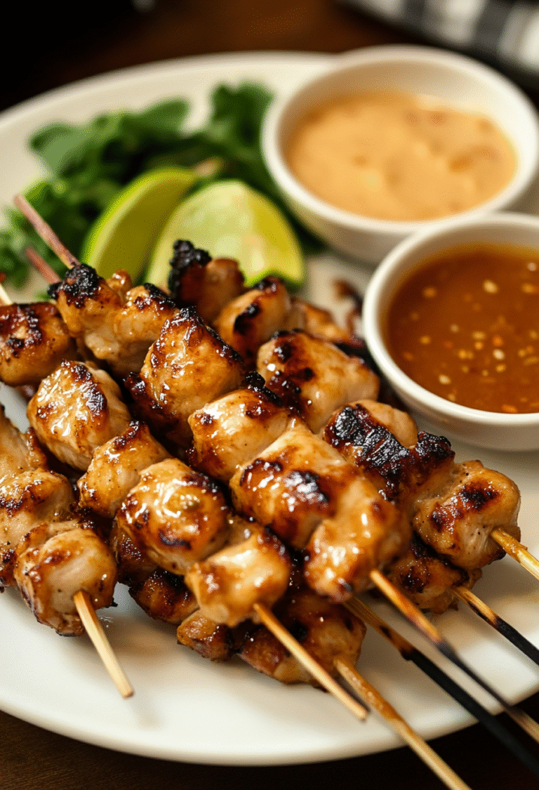 Bang Bang Chicken Skewers