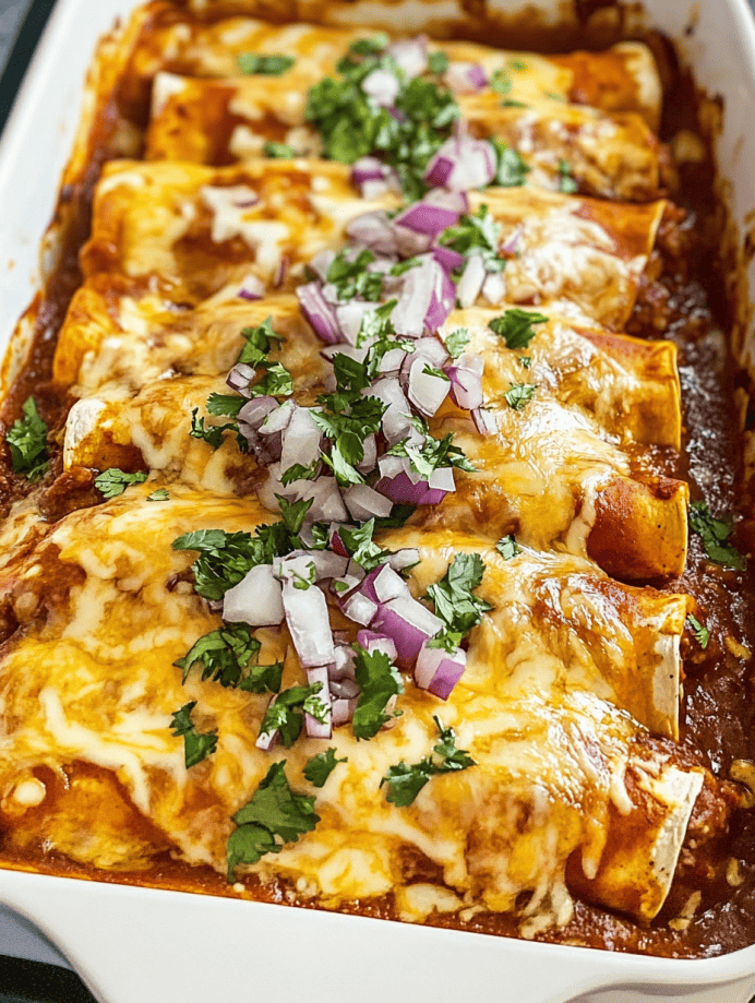 Easy Chicken Enchiladas