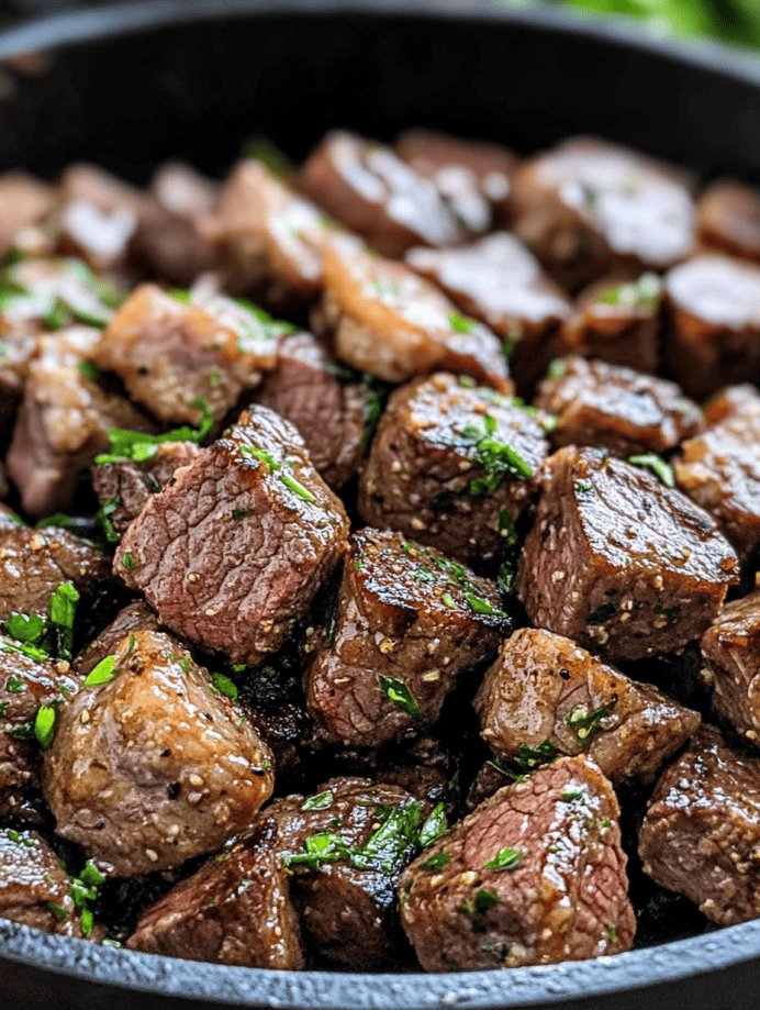 Garlic Butter Steak Bites
