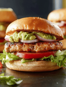 Cheddar Jalapeno Chicken Burgers